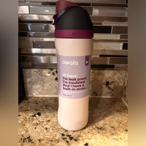 NWT Owala 24 oz purple water bottle